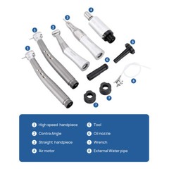 Dental E-generator (LED) High Low Speed Handpiece 2 Hole /4Hole Air Turbine kit