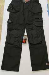 Herock Dagan Carpenter Water-Repellent Kneepad Work Pants 34 x 30 and belt