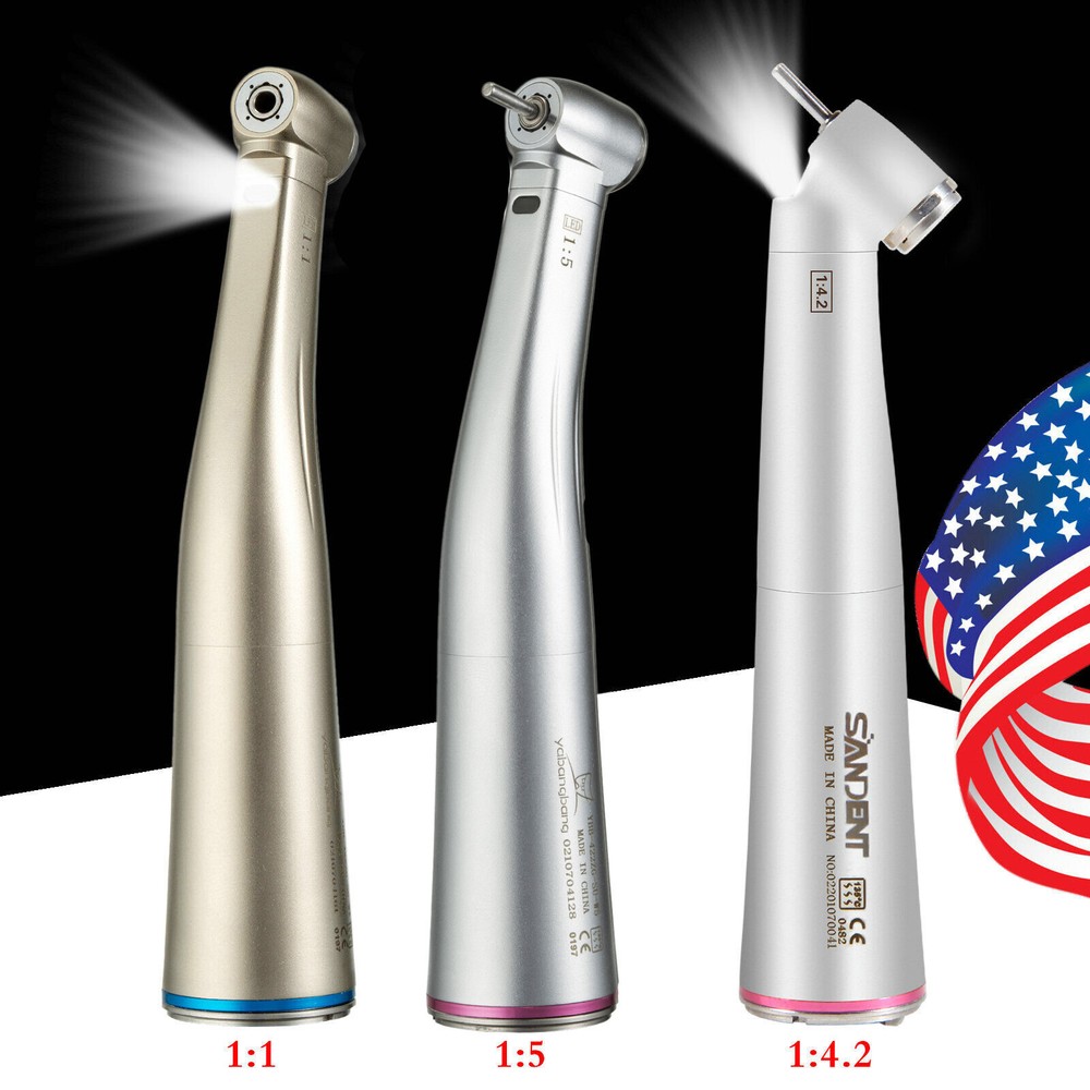 NSK Style Dental 1:1 1:5 1:4.2 LED Contra Angle Increase Handpiece