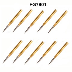 Dental Tungsten Carbide Gold Burs Trimming & Finishing & Polishing Flame FG7901