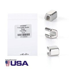Dental Orthodontics Lingual Buttons Bondable Round / Crimpable Hooks Split Stops