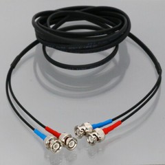 Signal Dual Cable both BNC end 10~50FT For Dynasonics DXN Ultrasonic Flow Meter