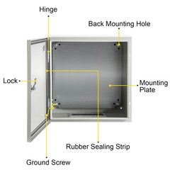 VEVOR Steel Electrical Box Electrical Enclosure Box 12x12x6” Carbon Steel IP65