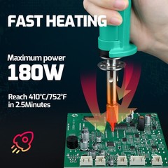 YIHUA 929D-VI 37W Electric Desoldering Pump Solder Sucker Kit Welding Tool