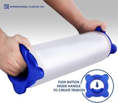 1500ft Crystal Clear 80 Gauge Stretch Film – Industrial Strength & Self-Adhering
