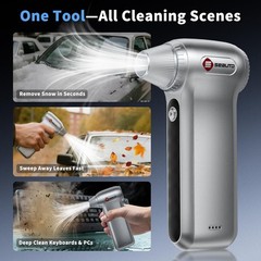 Electric Air Duster 200000RPM Brushless Motor, Cordless Compressed Air Blower…