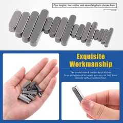 Glarks 140Pcs 16 Sizes Key Stock Keystock Assortment Kit, 8mm 10mm 12mm 16mm …
