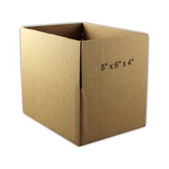 1-Box 8x6x4 “EcoSwift” Brand Cardboard Packing Mailing Shipping Corrugated
