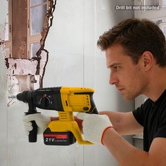 Brushless Hammer Drill,800W Battery-powered Hammer Drill,Hammer Drill w/ 4 Modes