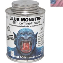 Industrial Blue Monster PTFE Liquid Sealant, 8 Fl. Oz – Water-Repellent Formula