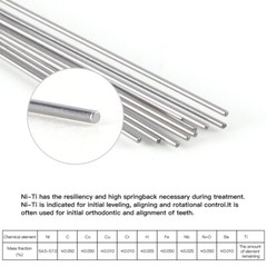 100pcs AZDENT Dental Orthodontic Super Elastic Niti Round Arch Wires Ovoid Form