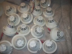 Lot of 3 Edwards EST SIGA-PS Intelligent Photoelectric Smoke Detectors (F21)