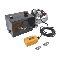Hydraulic Power Unit 6 Quart Single Acting Dump Trailer Pump 3200PSI 2.0 GPM 12V