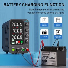 DC Power Supply Variable, 0-32V 0-10A Switching Bench Power Supply with Intel…