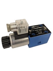 Cetop D03 Solenoid Operated Directional Valves, 120 VAC DIN, Closed Center