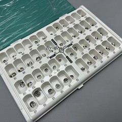 48 Sizes Dental Kids Primary Molar Crowns Stainless Steel Pediatric Crown Kit