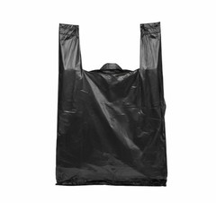 Black T-Shirt Carryout Bags (400 ct.) by Poly-America