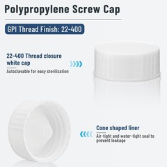 20ml Scintillation Vials 100x Borosilicate Glass Sample Vials Cone Shaped Liner