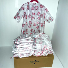 Medline 1 Case 24 Pc Pediatric Children Sz S Hospital Gown Animal Friends Pk/Wh