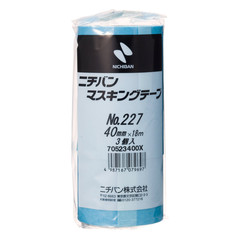 Nichiban Masking Tape No.227H 227H40, 1.6 Inches (40 Mm) X 6.1 Ft (18 M), 3 Roll
