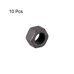 uxcell Hex Nuts, M12x1.75mm Metric Coarse Thread Hexagon M12x1.75mm, Black