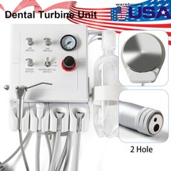 Portable Dental Turbine Unit with Weak Suction Work with Air Compressor 2/4Hole