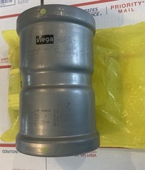 4” VIEGA 28780 MegaPressG Stop Coupling CARBON STEEL P X P Gas Pipe Fitting