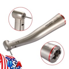 SANDENT 1:5 Increasing LED Fiber Optic Contra Angle Handpiece Red Standard Head