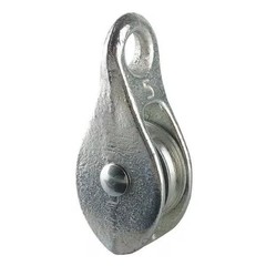 Peerless Hardware Pulley Block, Fibrous Rope, Not Rated Max Load,