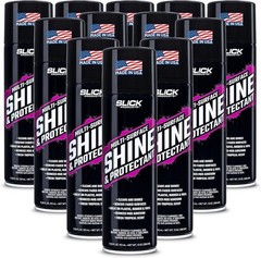 Slick Products 12 Pack Multi-Surface Shine & Protectant High Gloss Clear Spray