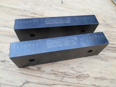 1 Pair SNAP JAWS 6MSJ-185 Soft Steel Flat/No Step, Fits 6″ Vise 1-3/4″ x 1″ x 6″