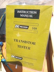 VTG B&K Precision 510 Transistor Tester with Case, Leads & Manual Needs Battery