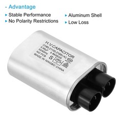 Microwave Capacitor, 2 Pack 0.95uF AC 2100V High Voltage 7mm Pin Distance