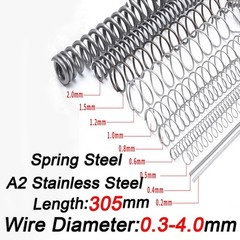305mm Long Compression Spring Steel / Stainless Steel Pressure / Coil Springs