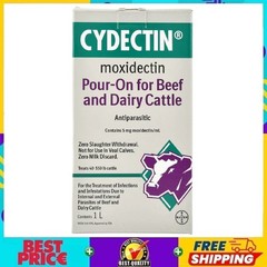 💥 Cydectin Pour-On Cattle Wormer & Applicator Gun Moxidectin Dewormer 1000mL 🔥