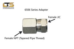 1/4″ Female NPT x 1/4″ Female JIC Swivel Zinc Plated Adapter 6506-04-04