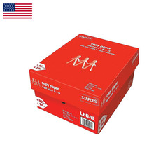 Staples 8.5-Inch X 14-Inch Copy Paper 20 Lbs. 92 Brightness 500/Ream 10