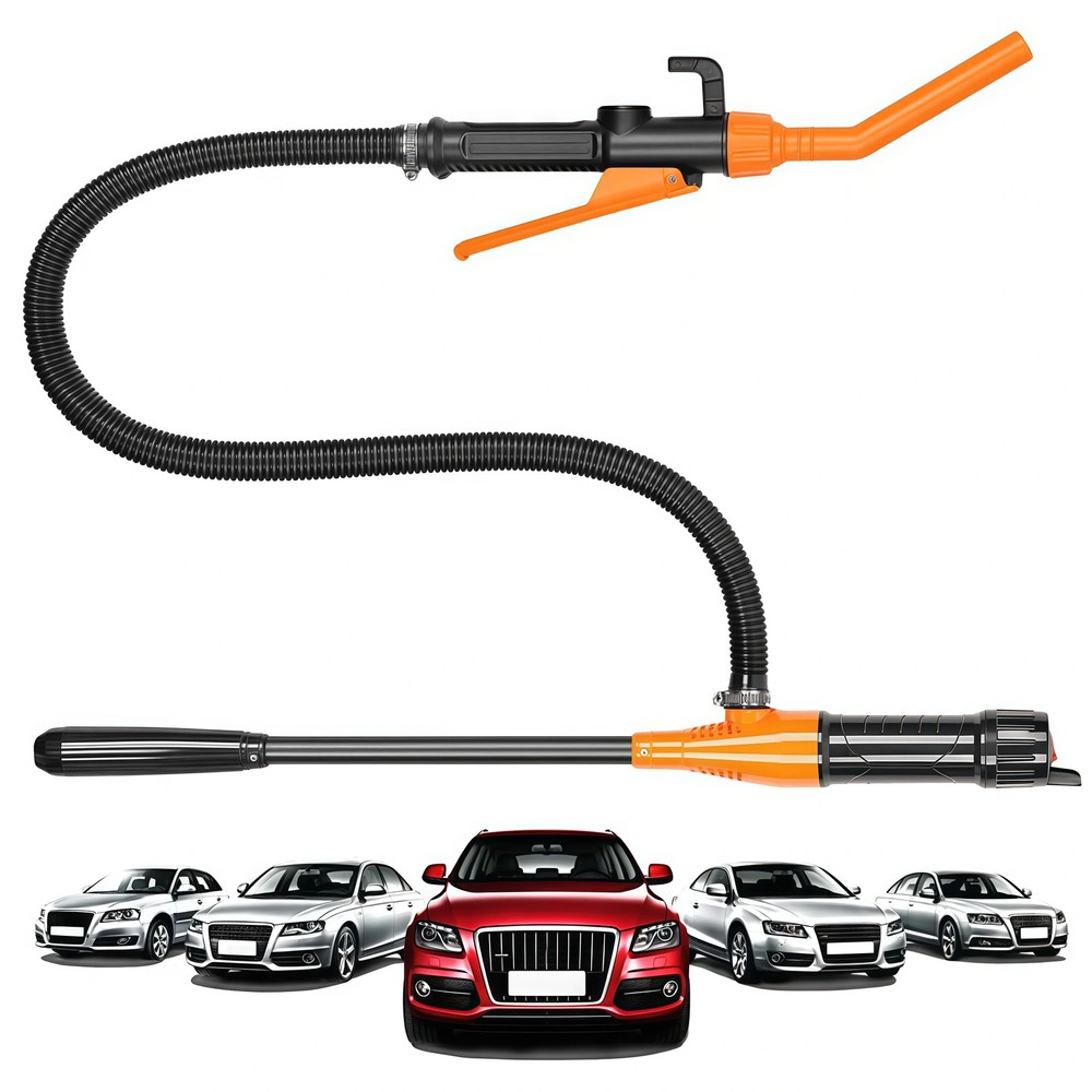 Battery Powered Electric Fuel Transfer Siphon Pump Gas Oil Water 2.4 GPM NEW US