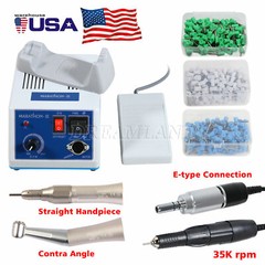 Dental Lab MARATHON -III MICROMOTOR Electric 35000 RPM Handpiece Polishing Burs
