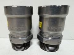 Lot Of (2) Viega 25121 1-1/2″ MegaPressG Male Adapter Carbon Steel P x MPT