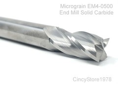 Solid Carbide End Mill 4 Flute EM4-0500 1/2″ New Fast Free Shipping MADE IN USA