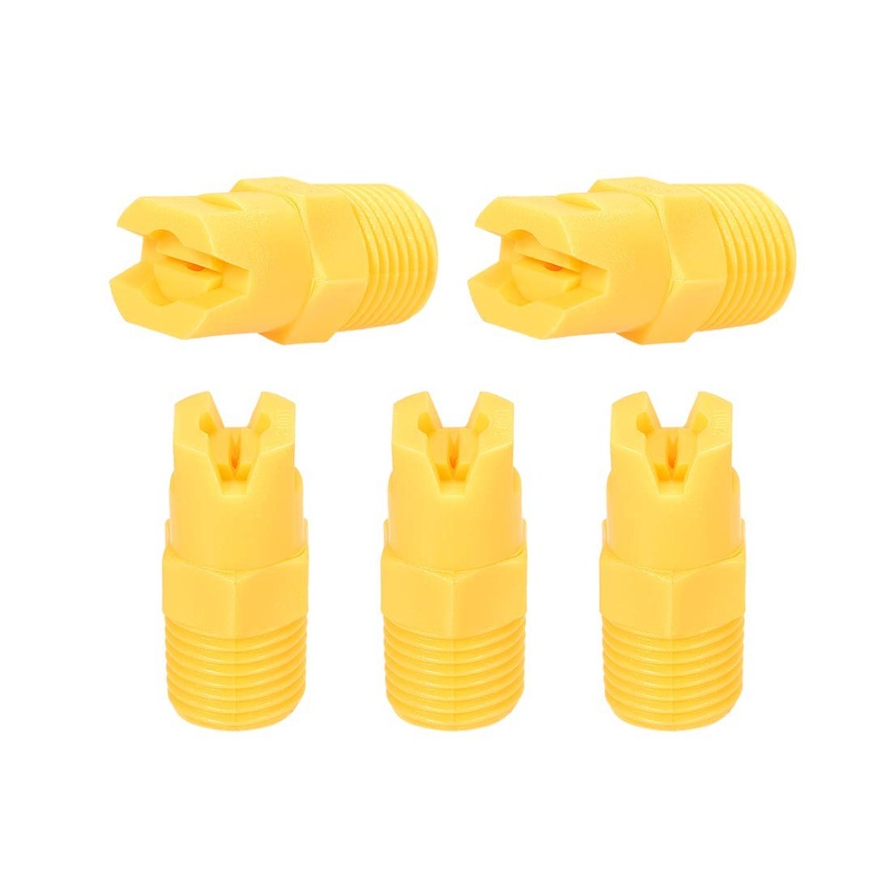 uxcell Flat Fan Spray Tip, 1/4BSPT,5 Pcs(110 Degree, 0.91mm Orifice Dia)