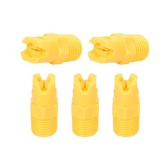 uxcell Flat Fan Spray Tip, 1/4BSPT,5 Pcs(110 Degree, 0.91mm Orifice Dia)