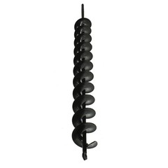 Earth Auger Drill Bit 2″ × 24″ Black For Garden Post Fence Post Hole Digger