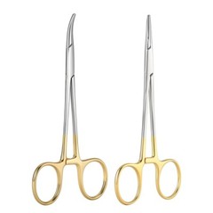 AZDENT Dental Surgical Hemostat Forceps Curved/Straight Locking Clamp Pliers