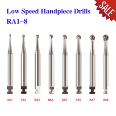 Dental Round Latch Carbide Bur RA 1 2 3 4 5 6 7 8 Midwest For Slow Speed SQ