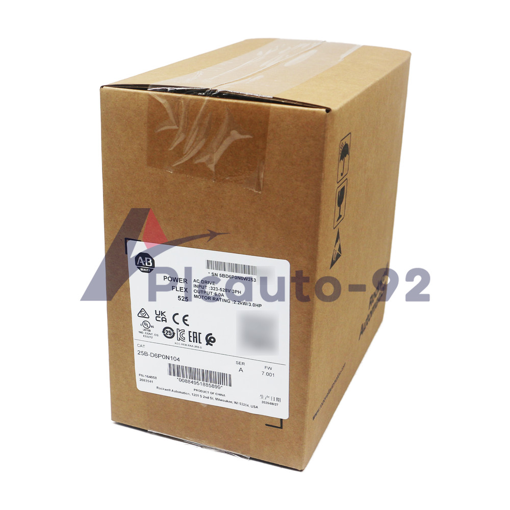 New Allen Bradley 25B-D6P0N104 PowerFlex 525 2.2kW (3Hp) AC Drive