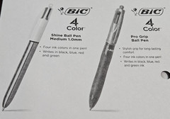 7 Bic 4 Color Ball Pen & Pencil Fun Colorful Assorted Inks Mostly Made in France