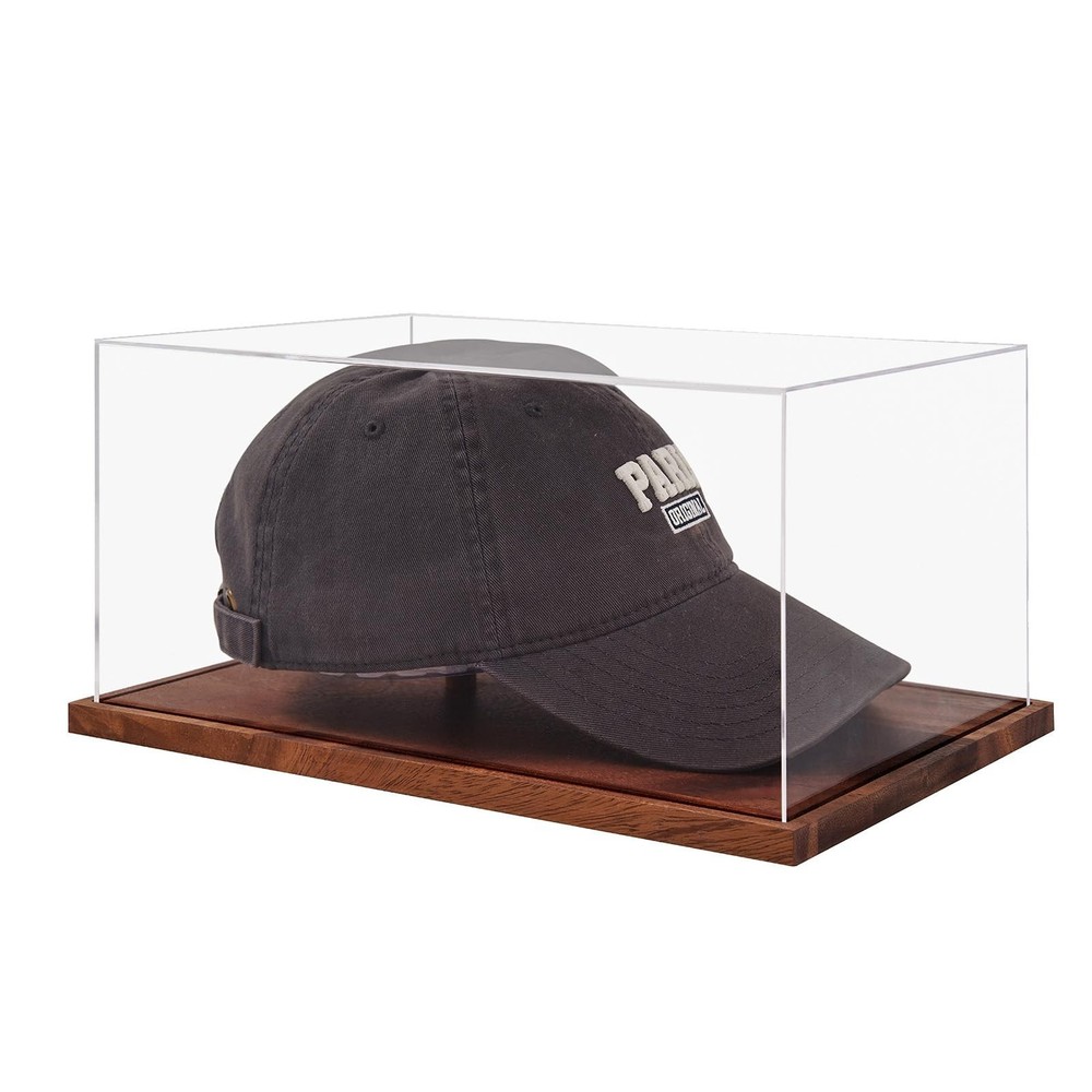 LITY Hat Display Case, No Assembly Required Clear Acrylic Baseball Cap Stand,…