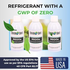 R600a Refrigerant W/Proseal and Prodry – 6oz Upright Self Sealing-3 Cans